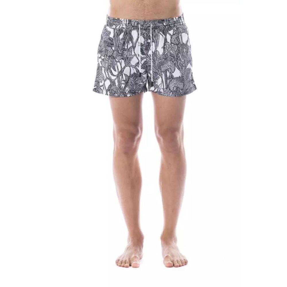 Roberto Cavalli Sport Black Polyester Men Men's Swimwear